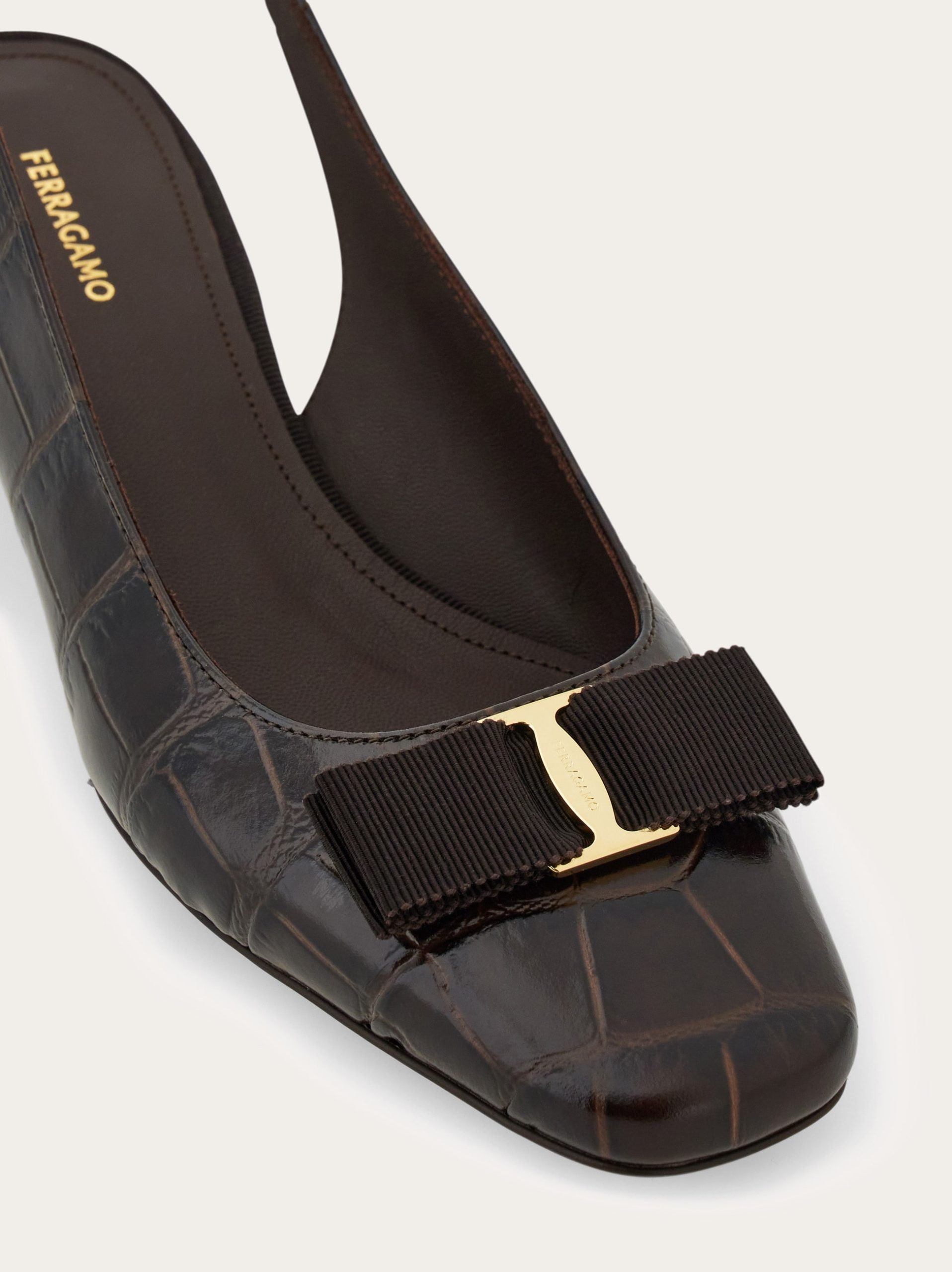 Ferragamo Iconic bow slingback - Image 6